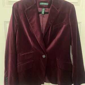 Lauren Ralph Lauren Velvet Blazer. Size 10